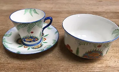 Hand Painted Vintage Collingwood Coffee Cup Saucer And Sugar Bowl Rare • £4.99