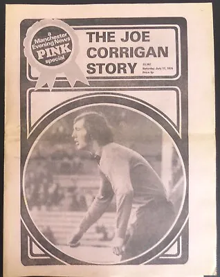 Manchester Evening News Pink Special  Joe Corrigan  Manchester City   17-7-1976 • £3.95