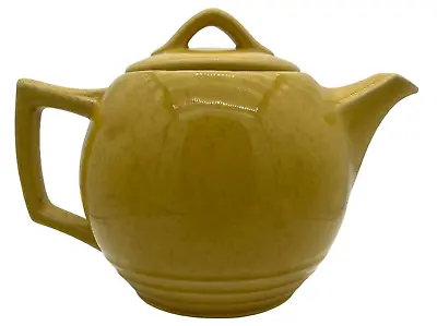 VTG McCoy MCM Canary Yellow Small Ceramic Teapot • $10.97