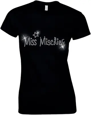 MISS Mischief Crystal T Shirt - Hen Night Party - 60s 70s 80s 90s All Sizes • £9.99