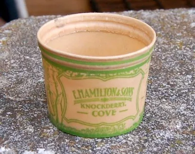 ( Milk Bottle ) Lovely Old Cream Carton : Hamilton Knockderry COVE (Scot) Dairy • £6.99