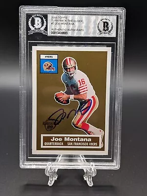 2005 Topps Joe Montana Turn Back The Clock Auto #2 BGS Authentic Autograph • $44