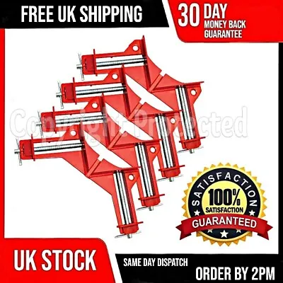 4 Large 100mm Woodwork Picture Frame Holder Right Angle Corner Mitre Clamp Vice • £9.89