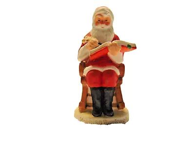 1982 Norman Rockwell  Checking Good Deeds  MINIATURE Porcelain Santa #248 • $8