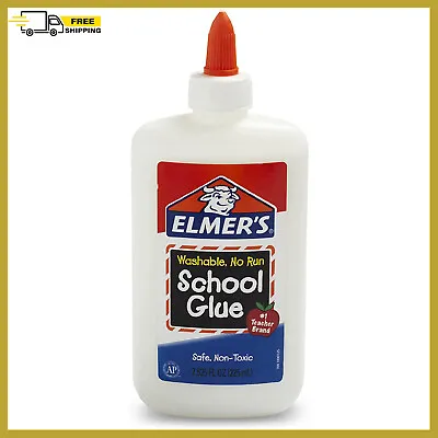 $5.25 • Buy New Elmers Liquid PVA Glue White Washable & Nontoxic 225 Ml, Great For Making Sl
