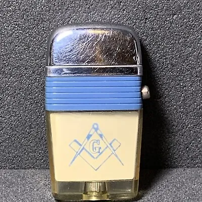 Scripto VU Masonic Lighter Vintage! Good Condition Missing Parts! AS IS! • $20