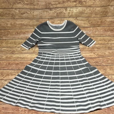 $9.31 • Buy Danny And Nicole Sweater Dress Womens Size M Short Sleeve Fit & Flare