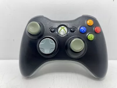 Genuine Microsoft Xbox 360 Black And Grey Wireless Controller Tested Working • $29.95