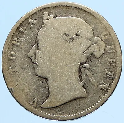 1897 BRITISH HONDURAS COLONY Queen Victoria ANTIQUE Silver 25 Cents Coin I97320 • $79.65