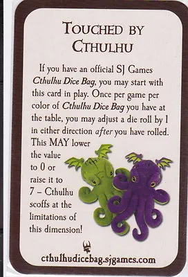 Munchkin NEW Promo Door Card Touched By Cthulhu Pathfinder Zombies Oz Quest • $10