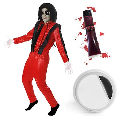 Child King Of Pop Zombie Costume Halloween Thriller Fancy Dress Kids Jacko • £16.99