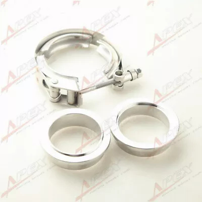 $25.50 • Buy Stainless Steel Quick Release V-Band Clamp & 2.75  ID Male/Female Flanges Kit