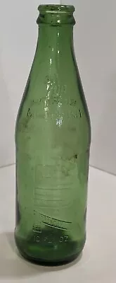Vintage 7UP 1970s Embossed Green 10 Oz Bottle No Return No Deposit Sideways Logo • $7.50