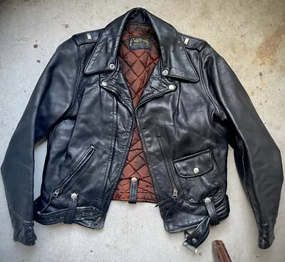 Buco J-12 J-14 Horsehide Leather Jacket 40s 50s Moto S Biker Vintage D Pocket 24 • $1249.99