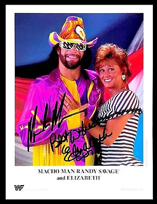 Wwe Macho Man And Elizabeth Hand Signed Original 1991 Promo Photo With Jsa Loa • $3499.99