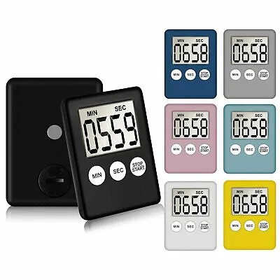 LCD Digital Large Kitchen Cooking Timer Count-Down Up Clock Alarm Magnetic • $3.05