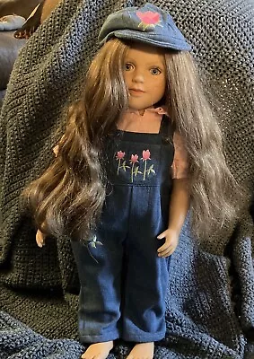 My Twinn 1997 23” Posable Doll Long Brown Hair Blue Eyes + Outfit • $49.99