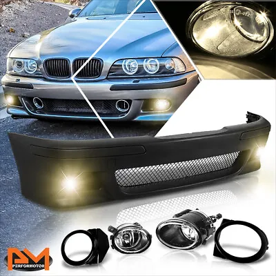 For 96-03 BMW E39 5-Series M5 Front Bumper Cover Lower Lip W/Grille+Fog Light • $264.89