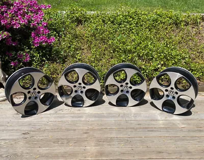 $395 • Buy Genuine Set Of 4 VW Detroit Aluminum Wheel Rims. Golf GLI GTI Jetta 18x7.5