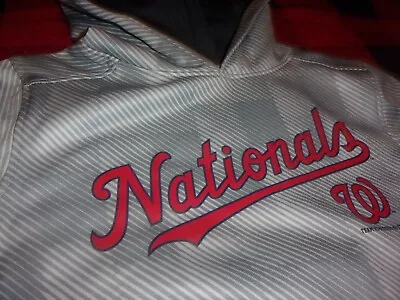 Washington Nationals Logo Youth Size S 6/7 Fleece Pullover Hoodie (B148) • $14.39