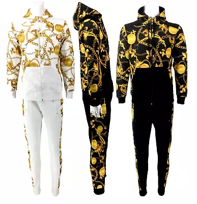 Mens  2-Pcs Tracksuit  Hoodie Sweatshirt & Jogger Pants Men's 3D Print Set Suits • $56.92