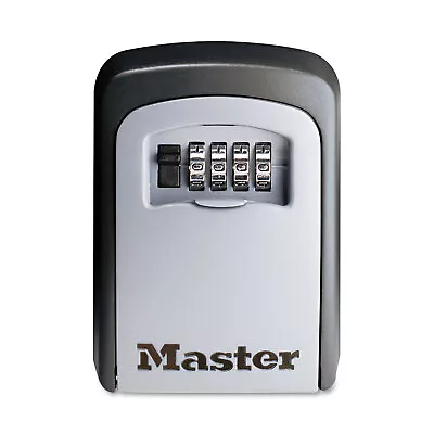 Master Lock Locking Combination 5 Key Steel Box 3 1/4w X 1 1/2d X 4 5/8h Black • $58.84