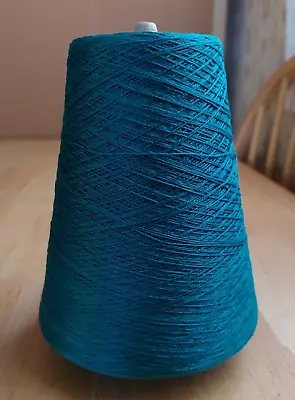 10/2  #10 Blue Green Mercerized Cotton Weaving Yarn- Lunatic Fringe 1 Lb. Cone • $25