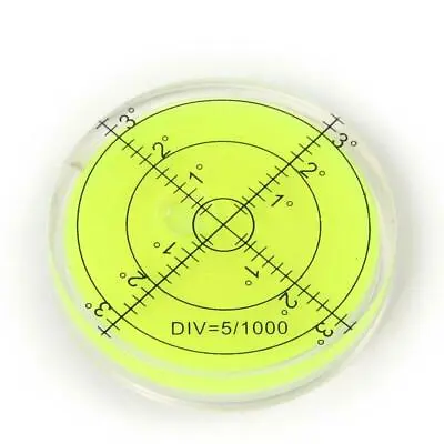 Bullseye Precision Spirit Level Large Round Circular Bubble Vial 65mm Caravan  • £7.49