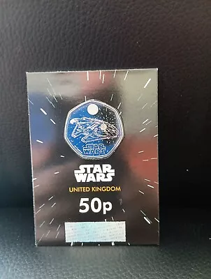 50p 2024 UK Millennium Falcon Star Wars Coin • £7.96