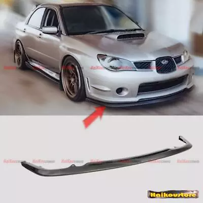 1pc For 06-07 Subaru Impreza WRX STI S204 Front Bumper Lip CS1 Style Spoiler • $44.99