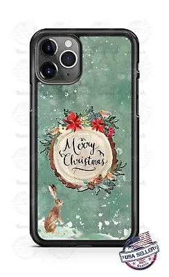 Merry Christmas Rabbit Holiday Phone Case For IPhone 12 Samsung A10e Google 3XL • $17.98