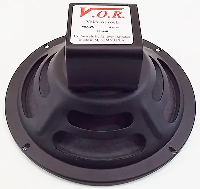 VOR 8  Alnico 25 Watt Guitar Speaker 4 Ohms - Good For Fender Champs - V8A25-4 • $89.95