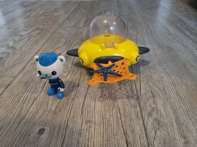 £9.99 • Buy Octonauts Gup D Yellow Sea Ship With Captain Barnacles Figure, Sea Creature Toys