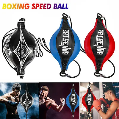 Double End Speed Ball Boxing Dodge Bag MMA  Focus Punching Floor To Ceiling Rope • $14.98