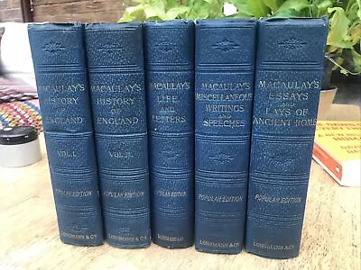 Lord Macaulay 1889 History Of England Life And Letters And Others • £24.99