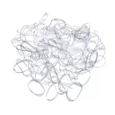 £2.75 • Buy 1000 Mini Clear Hair Elastics Rubber Bands Braids Braiding Plaits Small Bands