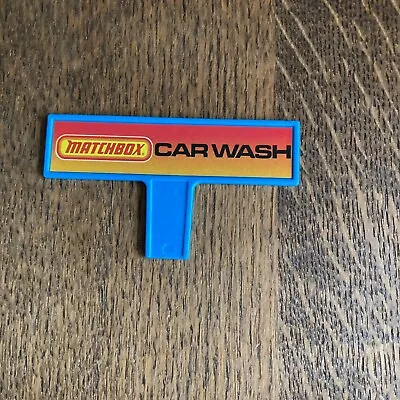 Hard To Find Vintage 1985 Matchbox Motor City Car Wash Playset Sign • $7.50