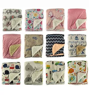 Super Soft Baby Blanket Pram Cot Bed Blankets Throw Moses Basket Thows • £5.95