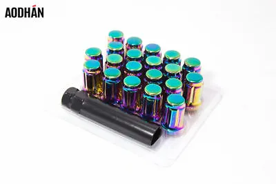 20Pcs 12X1.25 Aodhan Spl35 Lug Nuts Neo Chrome Fits Xxr Esm Str Rota Varrstoen • $34.99