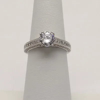 A. Jaffe .75ctw Round & Princess-Cut Diamonds 14k White Gold Engagement  • $1399.99