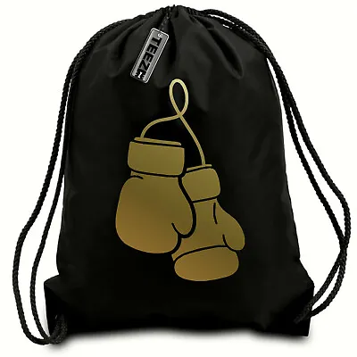 £5.99 • Buy Gold Boxing Gloves Drawstring Bag,Gym Bag,Water Resistant Boxing Bag, School Bag