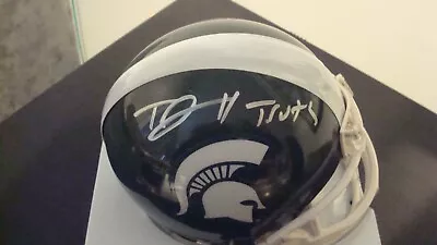 T.J. DUCKETT AUTOGRAPHED MICHIGAN STATE Mini Helmet SIGNED  TRUTH  • $79.95