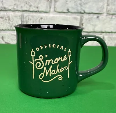 Official S’more Maker Green Large Ceramic Coco Mug 16oz Coffee Cup Camping Mug • $15.95