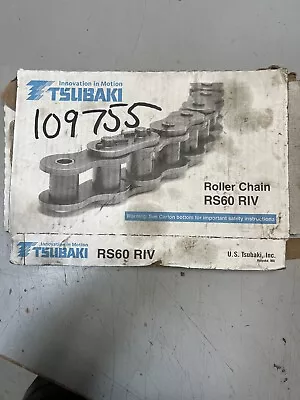 Tsubaki Roller Chain RS60 RIV 10 Feet NEW • $45