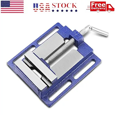 2.5   3  4  Bench Vise Clamp Table Flat Drill Press Vice Milling Machine Blue • $24.99