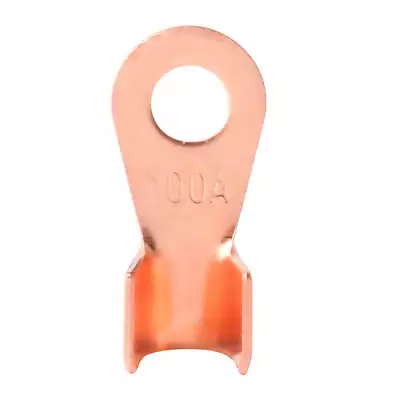 OPEN END CRIMP TERMINAL-COPPER RING CONNECTOR FOR BATTERY EARTH CABLES 100 Amp • £16.99