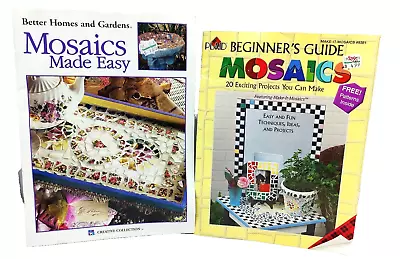 Beginner's Guide Mosaics Made Easy Creative Collection Project Two Book Lot Set • $12.99