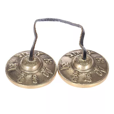 2.6in/6.5cm Handcrafted Metal Tingsha Cymbal Bell For Meditation K0K4 • $14.04