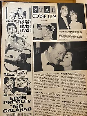 Elvis Presley Kid Galahad Vintage Promotional Ad • $3.99