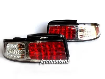 Crystal LED Tail Lights CHROME For NISSAN SILVIA S14 200SX 1993-1998 Coupe 2D • $330